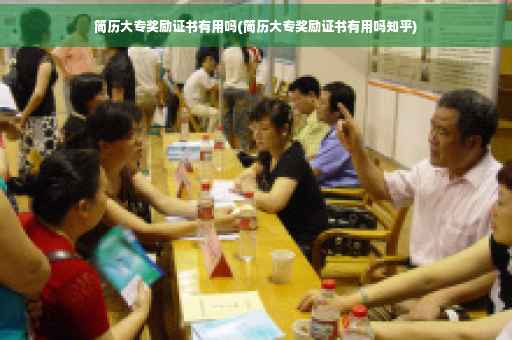 简历大专奖励证书有用吗(简历大专奖励证书有用吗知乎)