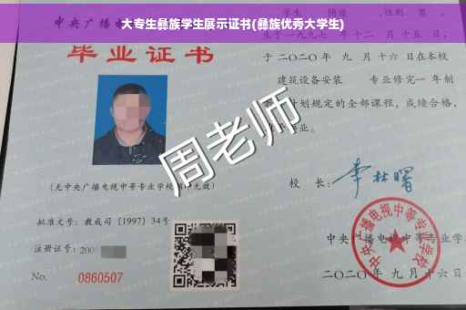 大专生彝族学生展示证书(彝族优秀大学生)