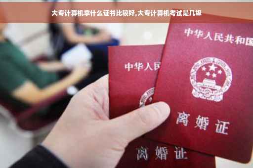 大专计算机拿什么证书比较好,大专计算机考试是几级
