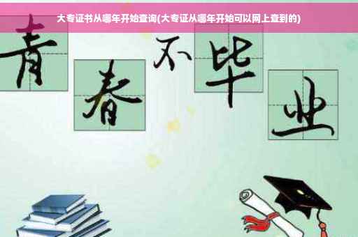 大专证书从哪年开始查询(大专证从哪年开始可以网上查到的)