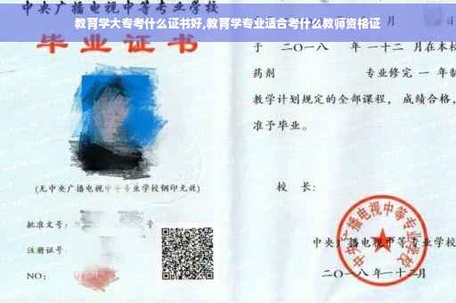 教育学大专考什么证书好,教育学专业适合考什么教师资格证