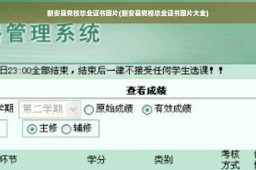新安县党校毕业证书图片(新安县党校毕业证书图片大全)