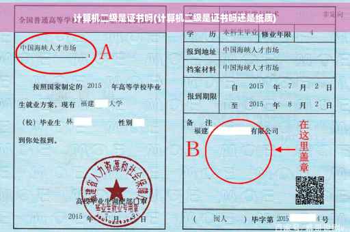 计算机二级是证书吗(计算机二级是证书吗还是纸质)