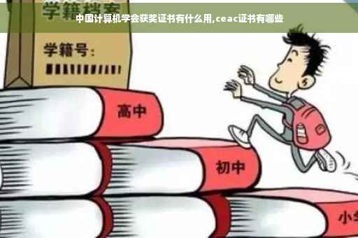 中国计算机学会获奖证书有什么用,ceac证书有哪些