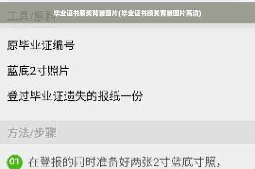 毕业证书颁奖背景图片(毕业证书颁奖背景图片高清)