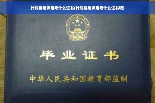 计算机老师用考什么证书(计算机老师用考什么证书呢)