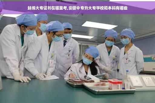 蚌埠大专证书在哪里考,安徽中专升大专学校和本科有哪些