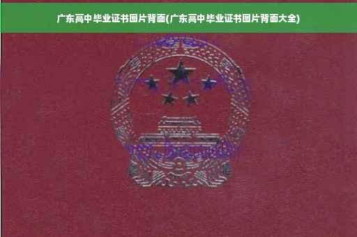 广东高中毕业证书图片背面(广东高中毕业证书图片背面大全)