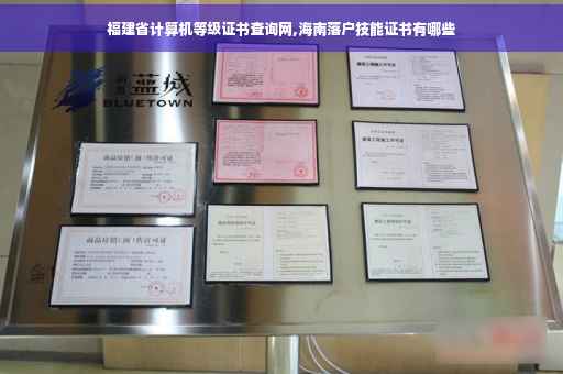 福建省计算机等级证书查询网,海南落户技能证书有哪些
