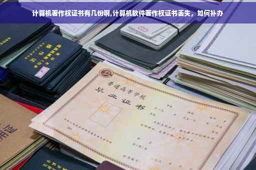 计算机著作权证书有几份啊,计算机软件著作权证书丢失，如何补办
