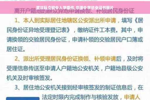 武汉私立初中入学条件,华源中学毕业证书图片