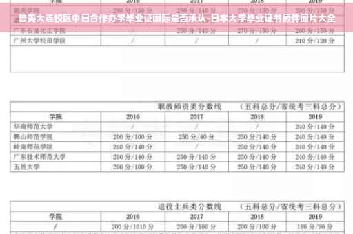 鲁美大连校区中日合作办学毕业证国际是否承认-日本大学毕业证书原件图片大全
