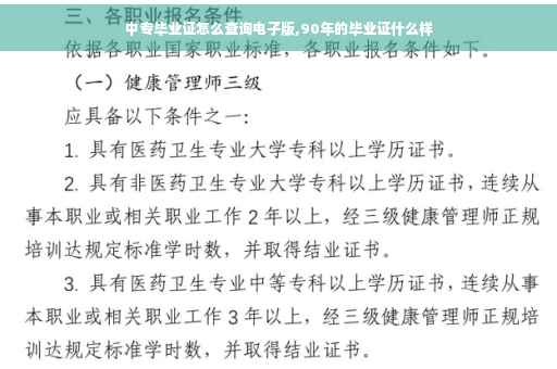 中专毕业证怎么查询电子版,90年的毕业证什么样