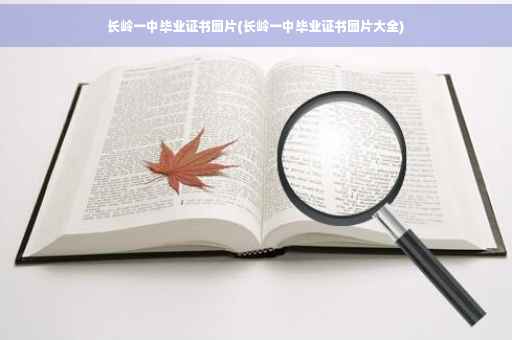 长岭一中毕业证书图片(长岭一中毕业证书图片大全)