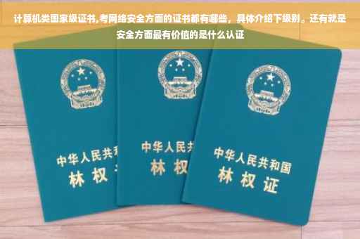 计算机类国家级证书,考网络安全方面的证书都有哪些，具体介绍下级别。还有就是安全方面最有价值的是什么认证