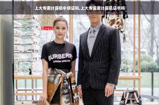 上大专要计算机中级证吗,上大专需要计算机证书吗