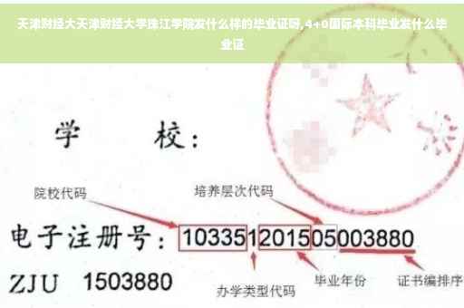 天津财经大天津财经大学珠江学院发什么样的毕业证呀,4+0国际本科毕业发什么毕业证