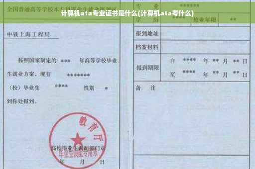 计算机ata专业证书是什么(计算机ata考什么)