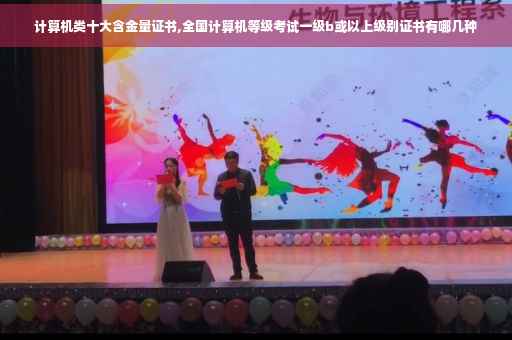 计算机类十大含金量证书,全国计算机等级考试一级b或以上级别证书有哪几种
