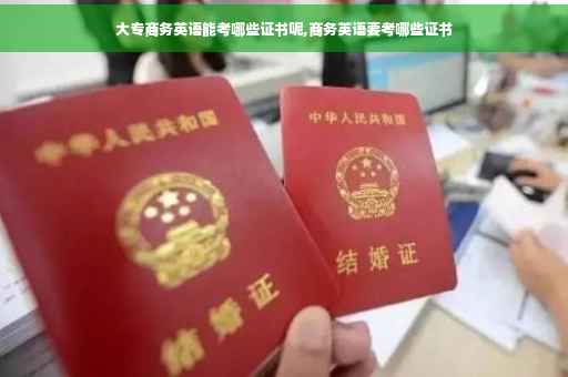 大专商务英语能考哪些证书呢,商务英语要考哪些证书