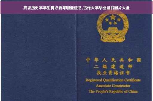 跪求历史学学生有必要考哪些证书,古代大学毕业证书图片大全