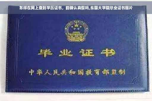 怎样在网上查到学历证书，能确认真假吗,东国大学院毕业证书图片