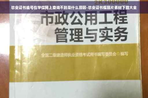 毕业证书编号在学信网上查询不到是什么原因-毕业证书框图片素材下载大全