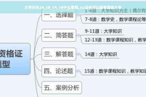 大学分为2A,2B,3A,3B什么意思,3a证书可以报考哪些大专