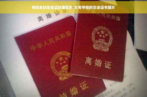 专科本科毕业证封面区别,大专学校的毕业证书图片