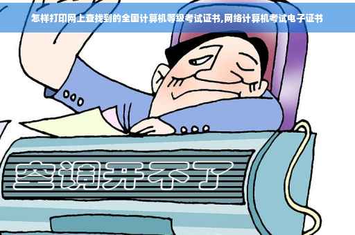 怎样打印网上查找到的全国计算机等级考试证书,网络计算机考试电子证书