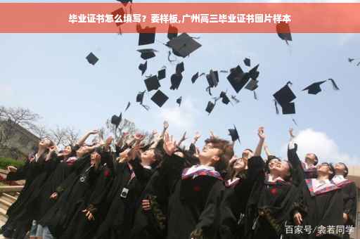 毕业证书怎么填写？要样板,广州高三毕业证书图片样本