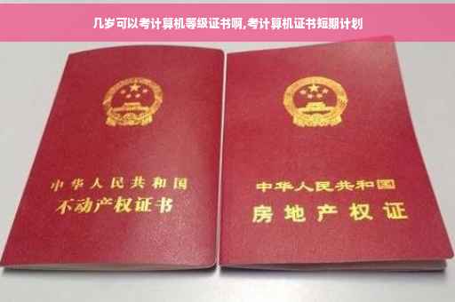 几岁可以考计算机等级证书啊,考计算机证书短期计划