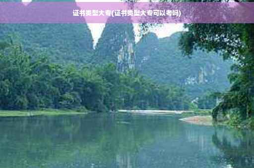证书类型大专(证书类型大专可以考吗)