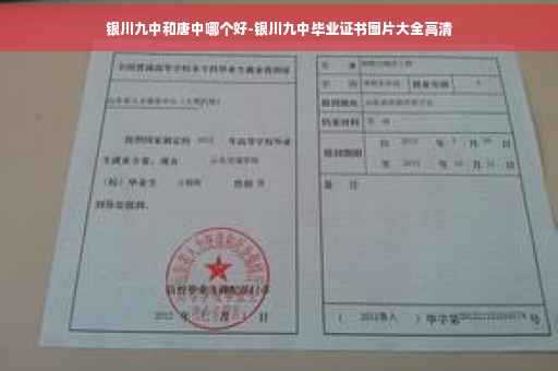 银川九中和唐中哪个好-银川九中毕业证书图片大全高清