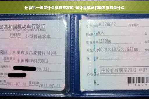 计算机一级是什么机构签发的-省计算机证书颁发机构是什么