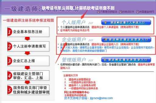 软考证书怎么领取,计算机软考证书查不到