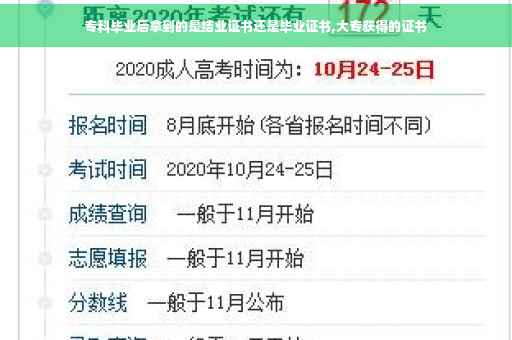 专科毕业后拿到的是结业证书还是毕业证书,大专获得的证书