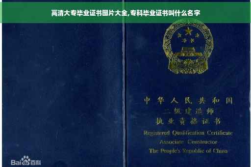 高清大专毕业证书图片大全,专科毕业证书叫什么名字