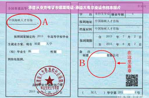 承德从业资格证去哪里换证-承德大专毕业证书样本图片