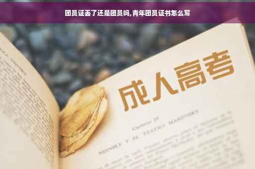 团员证丢了还是团员吗,青年团员证书怎么写