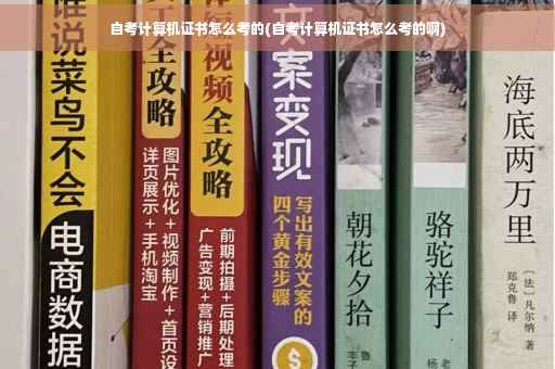 自考计算机证书怎么考的(自考计算机证书怎么考的啊)