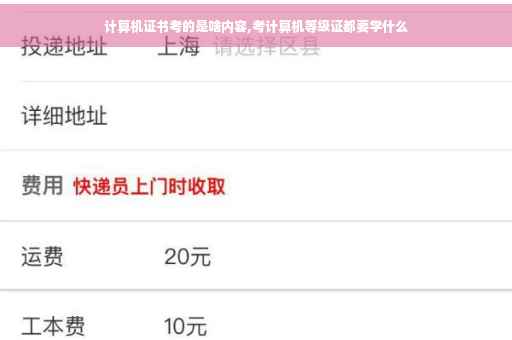 计算机证书考的是啥内容,考计算机等级证都要学什么