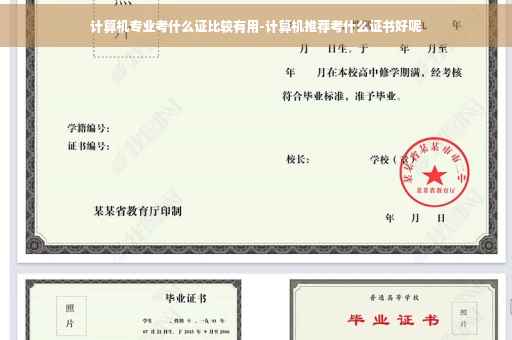 计算机专业考什么证比较有用-计算机推荐考什么证书好呢