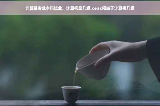 计算机专业本科毕业，计算机是几级,ceac相当于计算机几级