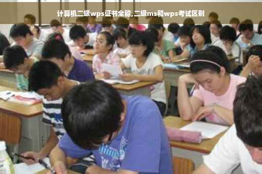计算机二级wps证书全称,二级ms和wps考试区别