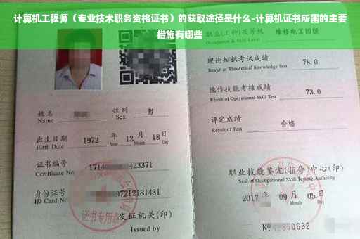 计算机工程师（专业技术职务资格证书）的获取途径是什么-计算机证书所需的主要措施有哪些