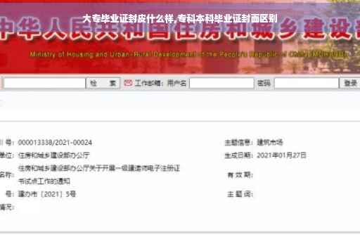 大专毕业证封皮什么样,专科本科毕业证封面区别