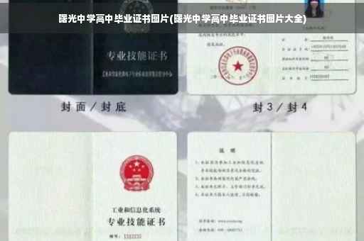 曙光中学高中毕业证书图片(曙光中学高中毕业证书图片大全)