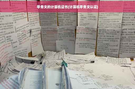 甲骨文的计算机证书(计算机甲骨文认证)
