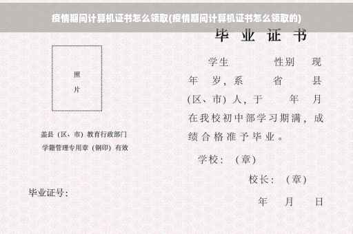 疫情期间计算机证书怎么领取(疫情期间计算机证书怎么领取的)